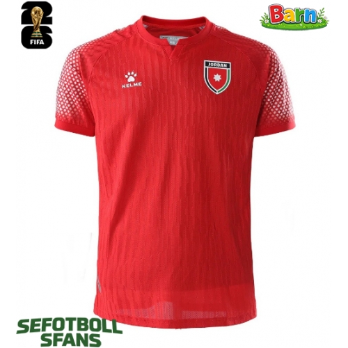 Jordanien Bortaställ Barn VM 2026 Kortärmad (+ Korta byxor)